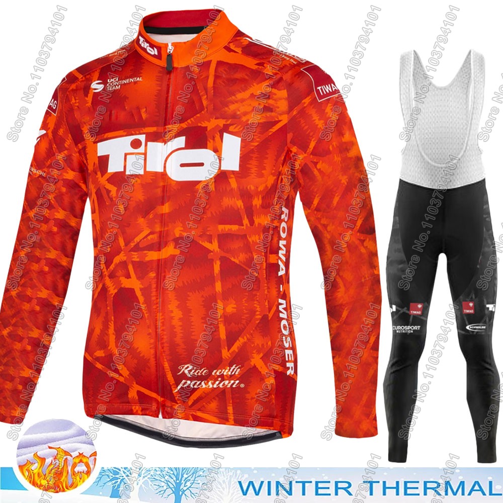 Cycling Bib Shorts - Tirol Team 2024 Radtrikot-Set, Deutschland-Kleidung, Anzug,