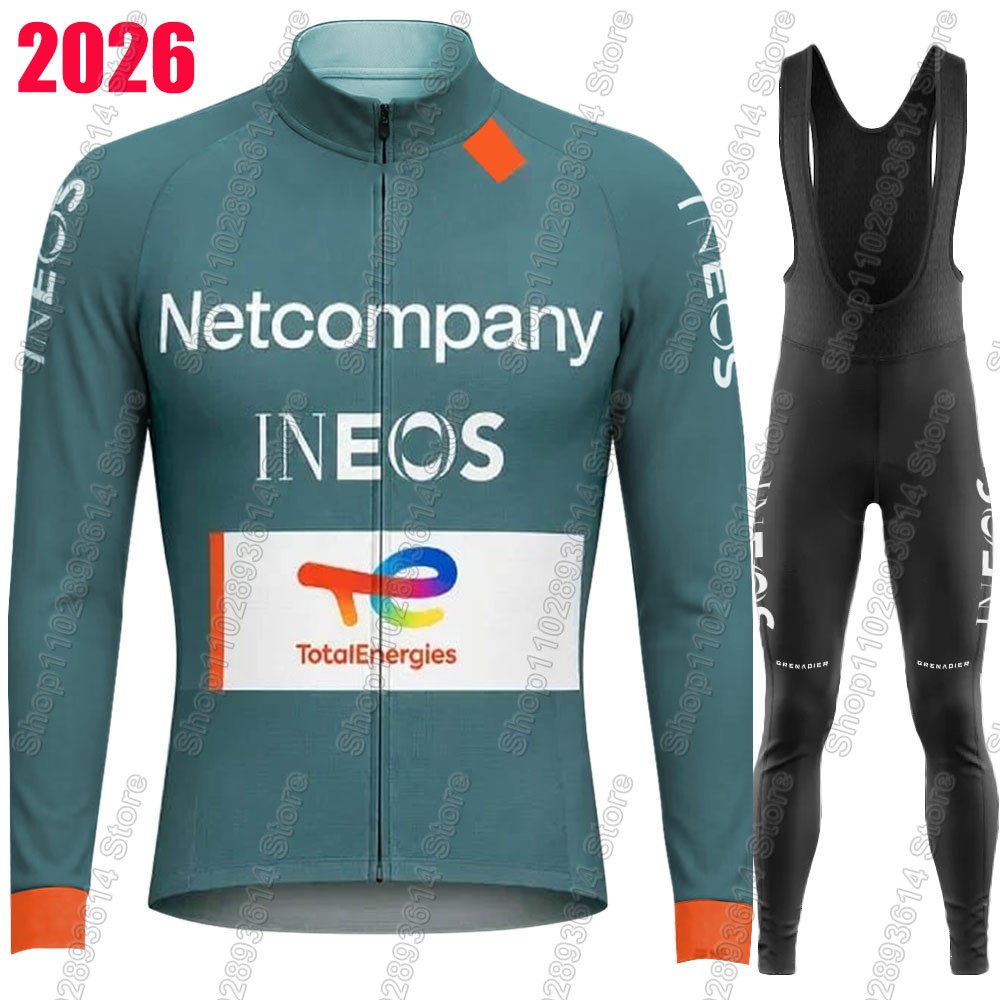Cycling Gear Brands - Netcompany-INEOS Team 2026 Radsport-Trikot-Set Sommer-Winter-Bekleidung Herren