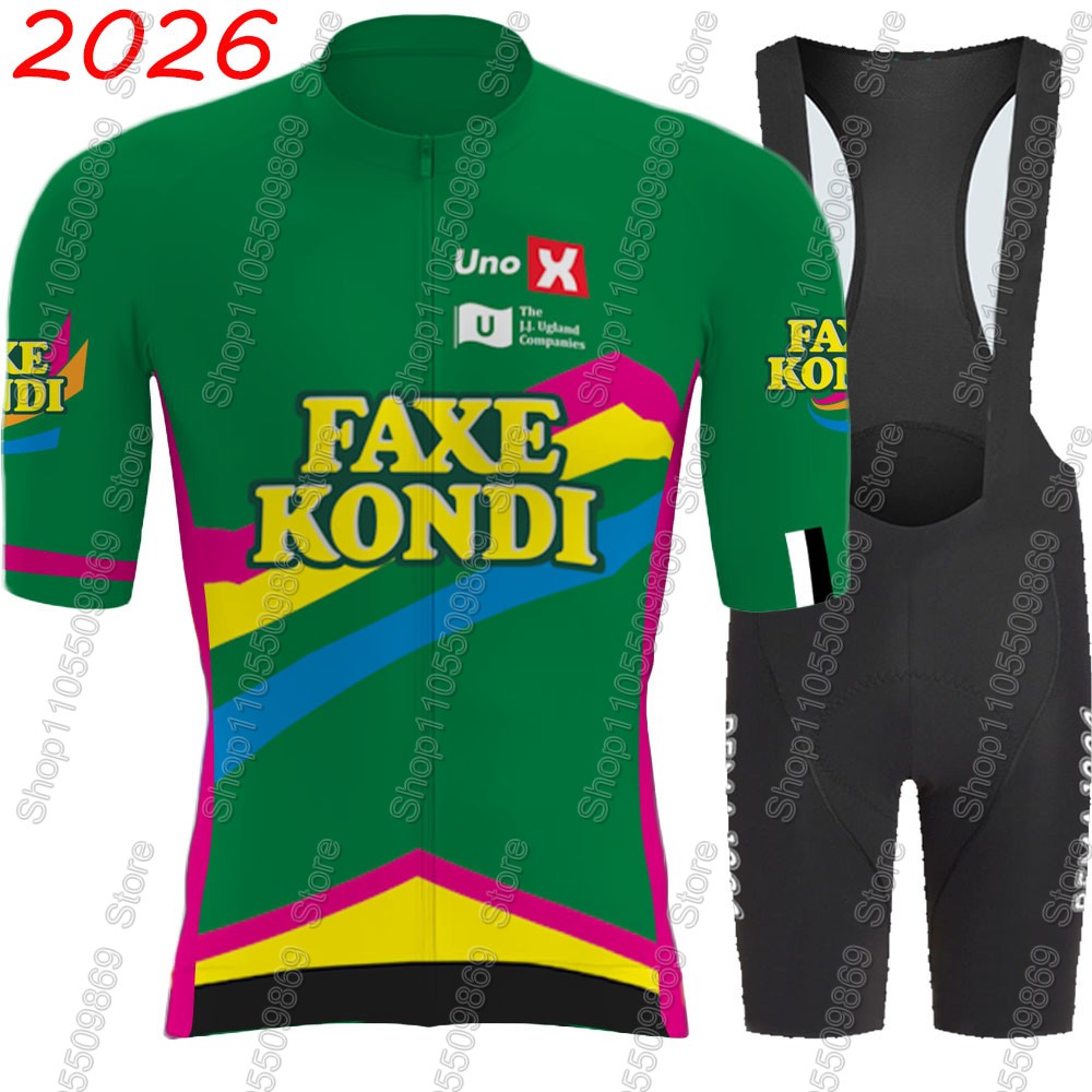 Cycling Bib Shorts - UNO X 2026 Pro Team Radsport-Trikot-Set