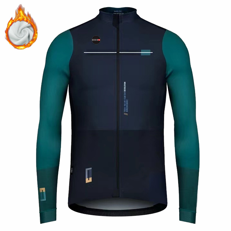 Cycling Gear Jersey - Winter Radfahren Herren Langarm Gobikful Jacken